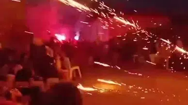 Bursa'daki 'Şalvar Şenliği'nde atılan havai fişek, kadınların üzerine düşüp patladı: 4 yaralı