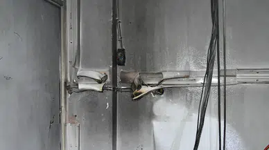 Kaymakamlık binasında korkutan yangın