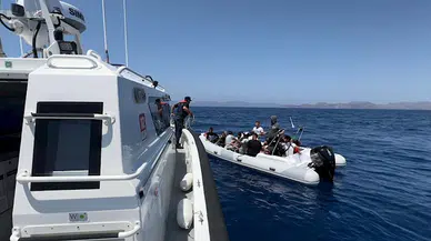 Muğla'da 19 kaçak göçmen kurtarıldı
