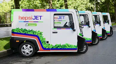  HepsiJET 21 elektrikli araçla kargo dağıtımına başladı