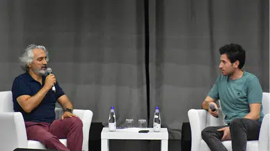 Filistinli yönetmen Mohammed Almughanni, Trabzon'da sinemaseverlerle bir araya geldi: