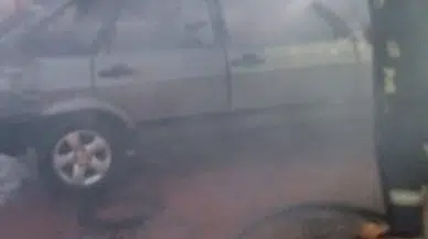 Tamir yapılan araçta patlama: 3 yaralı