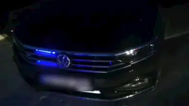 Edirne'de 'çakarlı' otomobilin sürücüsüne 6 bin 439 lira ceza