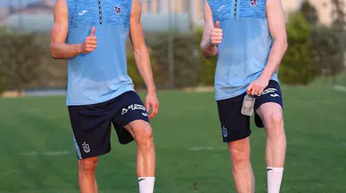 Trabzonspor'da yeni transferler Barisic ve Lundstram antrenmana çıktı