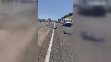 TIR'la çarpışınca alev alan otomobilin sürücüsü yaralandı