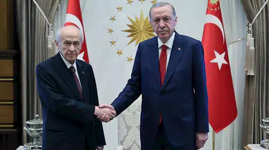 Cumhurbaşkanı Erdoğan, Bahçeli'yi kabul etti