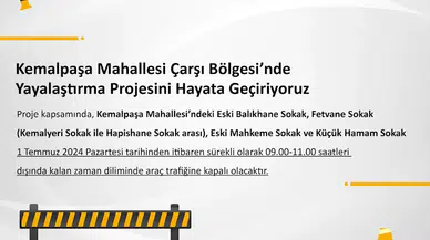 Çanakkale Belediyesi tarafından 'Yayalaştırma Projesi' hayata geçiriliyor