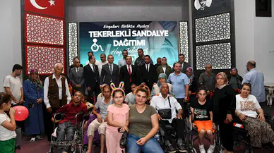 Osmaniye’de engelli vatandaşlara tekerlekli sandalye desteği
