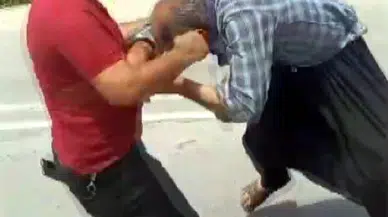 Yediemin görevlilerinden biçerdöver sahibine dayak