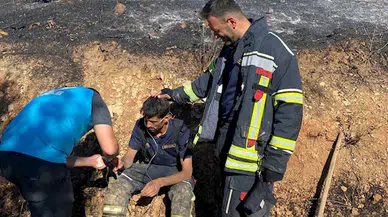 Elazığ’da örtü yangını; 1'i itfaiye personeli 5 kişi dumandan etkilendi