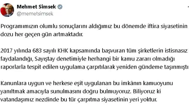 Hazine ve Maliye Bakanlığı, CHP'li Yavuzyılmaz'ın iddialarını yanıtladı (2)