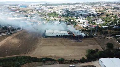 Gebze'de boya fabrikasında yangın/ Ek fotoğraflar