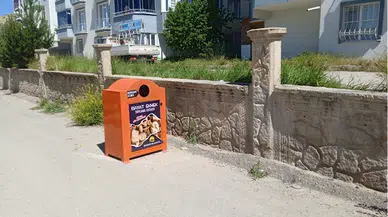 Bayburt'ta bayat ekmekler barınaktaki hayvanlar için toplanıyor