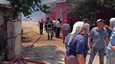 Tokat'ta çıkan yangında 2 büyükbaş hayvan telef oldu 