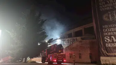 İstanbul- Beşiktaş Tüpraş Stadyumu'nda yangın