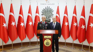 Jandarma Genel Komutanı Orgeneral Çetin, Çorum'da ziyaretlerde bulundu