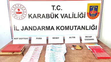 Karabük'te tefecilik operasyonunda 1 şüpheli yakalandı