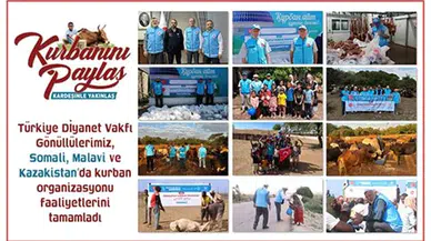 Diyanet Vakfı Gönüllüleri Somali, Malavi ve Kazakistan'da Kurban Bayramı Sevincini Yaşattı