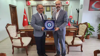 Rektör Mutlu Türkmen, Müftü Bayram Danacı'yı Yeni Görevinde Ziyaret Etti