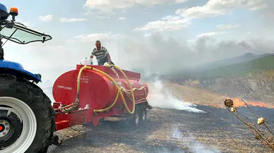 Tekirdağ'da 300 dekarı buğday ekili 600 dekar tarım alanı zarar gördü