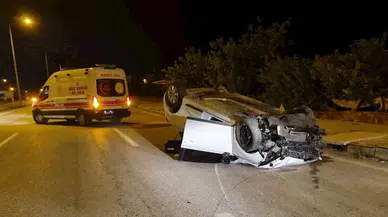 Çorum'da taksi ile otomobil çarpıştı, 6 kişi yaralandı