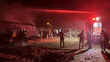 Kütahya'da samanlık yangını