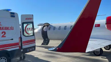 Akciğer hastası Solin bebek, ambulans uçakla İstanbul’a götürüldü