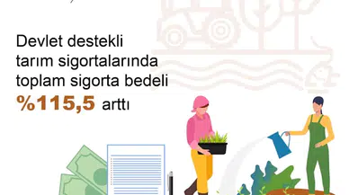 TÜİK: Devlet destekli tarım sigorta beledi yüzde 115,5 arttı