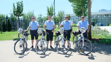 Bisikletli 'Martı' timi görevde