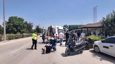 Bursa’da 2 motosiklet çarpıştı; sürücüler yaralandı