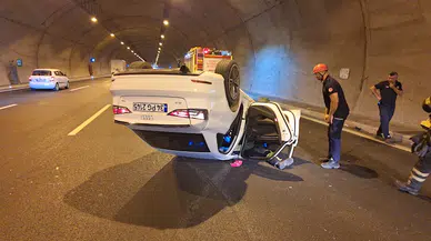 Kuzey Marmara Otoyolu'nda tünelde zincirleme kaza