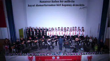 Bafra'da Türk Halk Müziği konseri düzenlendi