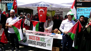 Sinop'ta İsrail'in Filistin'e yönelik saldırıları protesto edildi