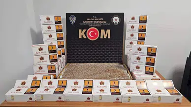 Yalova'da kaçak tütün operasyonu: 90 bin 200 adet makaron ele geçirdi