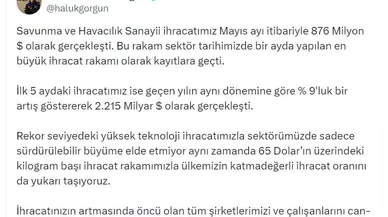 Savunma sanayinde ihracat rekoru