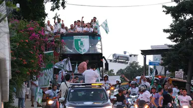 Şampiyon Bodrum'a yakışan kutlama