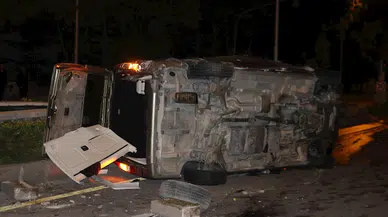 Nevşehir'de minibüs devrildi: 1 yaralı