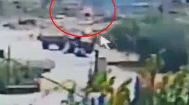 Çeşme'de sigara izmaritinden çıkan maki yangının başladığı anlar, kamerada