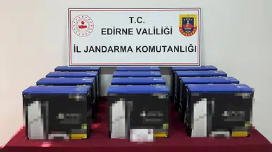 Edirne’de 300 bin lira değerinde gümrük kaçağı 12 oyun konsolu ele geçirildi 