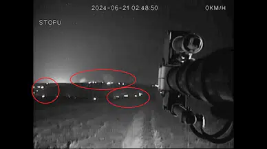 Diyarbakır-Mardin sınırındaki yangın, TOMA kamerasında; 250 ton su ve 500 litre köpük kullandılar