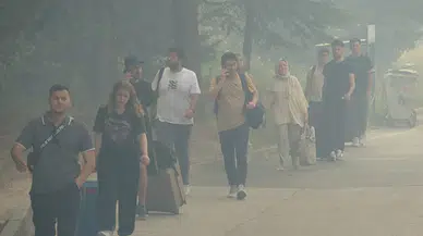 Bursa'da anız yangını, BUÜ kampüsünün de içinde olduğu ormana sıçradı (5)