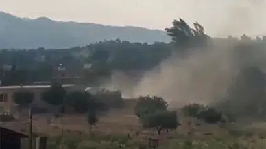 Gülnar’da çıkan hortum cep telefonuyla görüntülendi