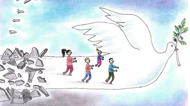 Sinoplu öğrenci 7. Uluslararası Okul Karikatür Festivali'nde birincilik kazandı