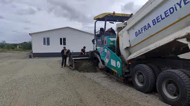 Bafra'da tır parkı çalışmalarında sona yaklaşıldı