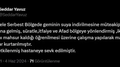 Tersanede gemi yangını; 4 mürettebat dumandan etkilendi (2)