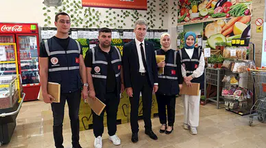 Mersin’de zincir marketlerde fiyat ve etiket denetimi