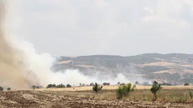Manisa'da 3 ayrı bölgede yangın; 96 dönüm tarım arazisi ile 4 dönüm maki zarar gördü