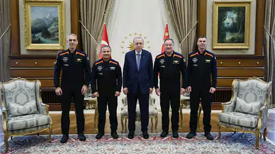 Cumhurbaşkanı Erdoğan, Ax-3 Uzay Misyonu mürettebatını kabul etti