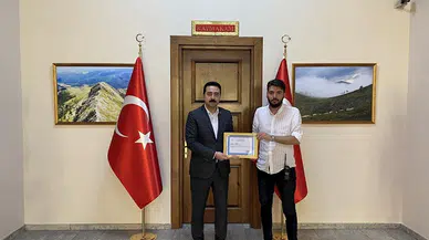 Taşköprü Kaymakamı Özen'den asayiş ekibine başarı belgesi