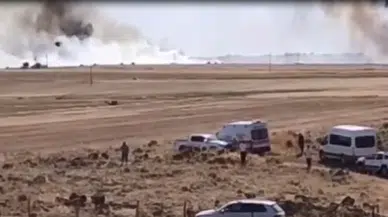 Mardin'de 3 farklı noktada çıkan yangında 50 dönüm arpa ve buğday ekili alan kül oldu